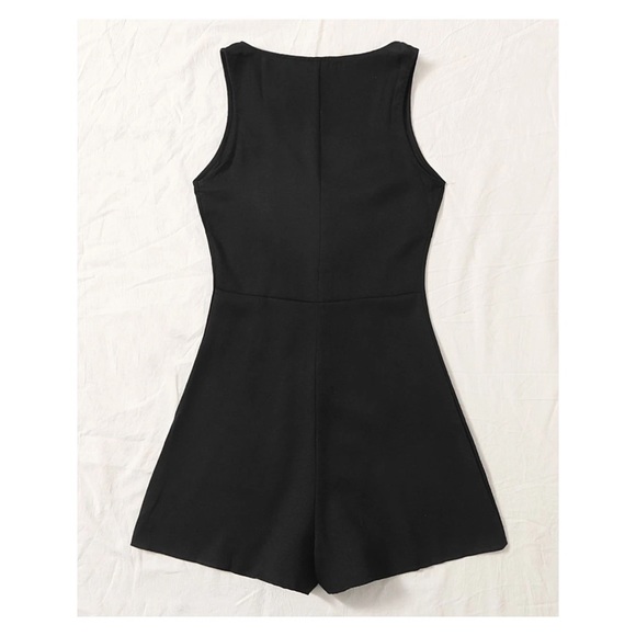 New Shein Button Front Sleeveless Romper XS - Picture 4 of 11